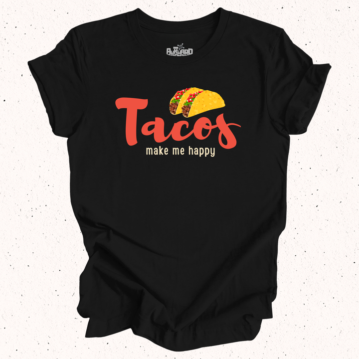 Tacos Make Me Happy - Unisex Jersey Tee