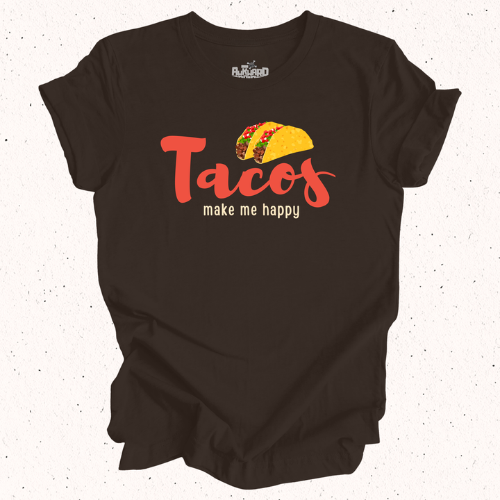 Tacos Make Me Happy - Unisex Jersey Tee