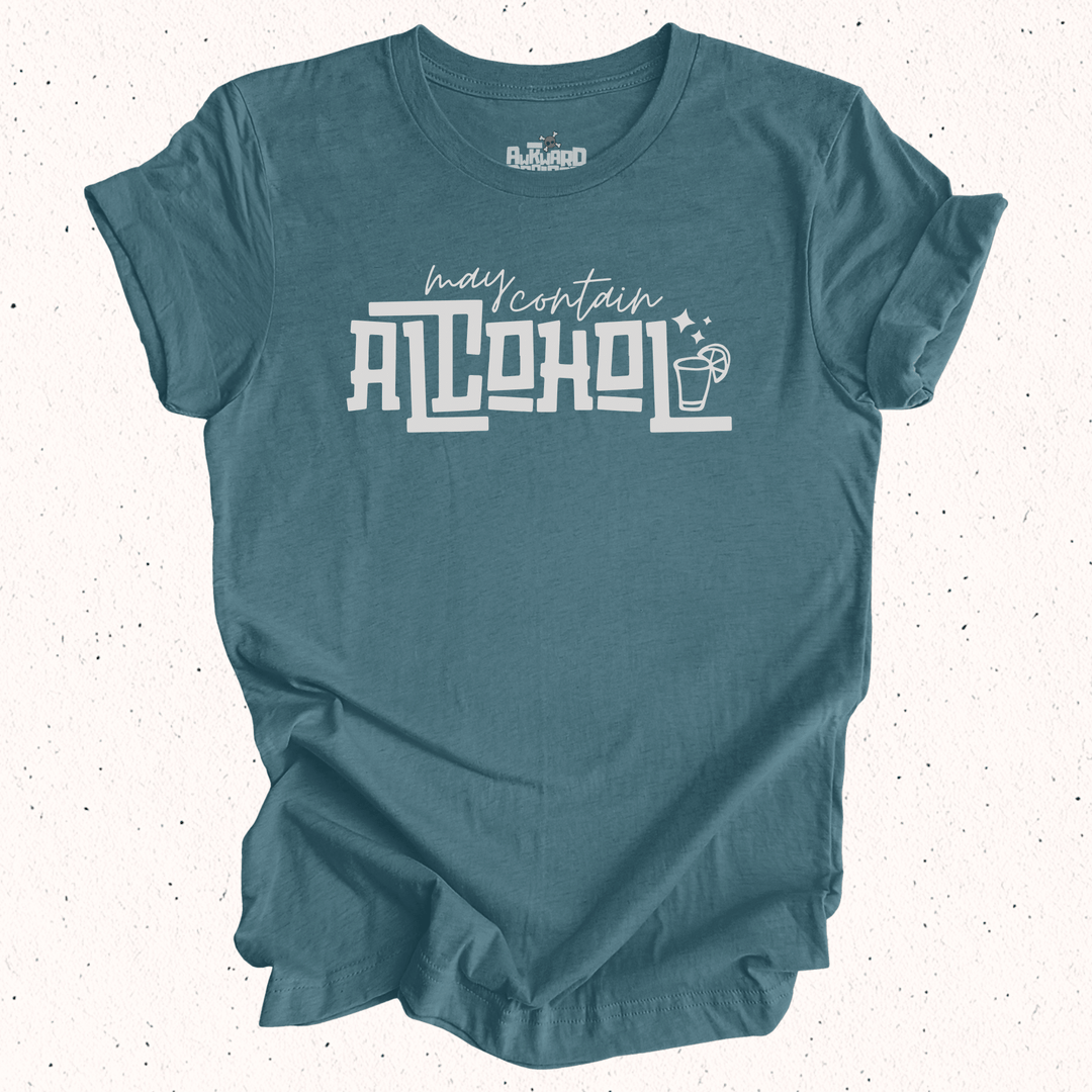 May Contain Alcohol - Unisex Jersey Tee / Women's Fitted Jersey Tee
