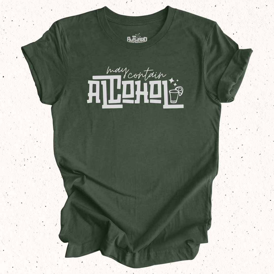 May Contain Alcohol - Unisex Jersey Tee / Women's Fitted Jersey Tee