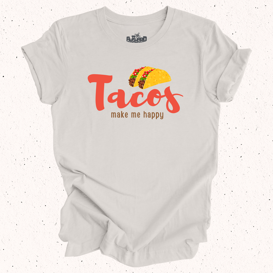 Tacos Make Me Happy - Unisex Jersey Tee