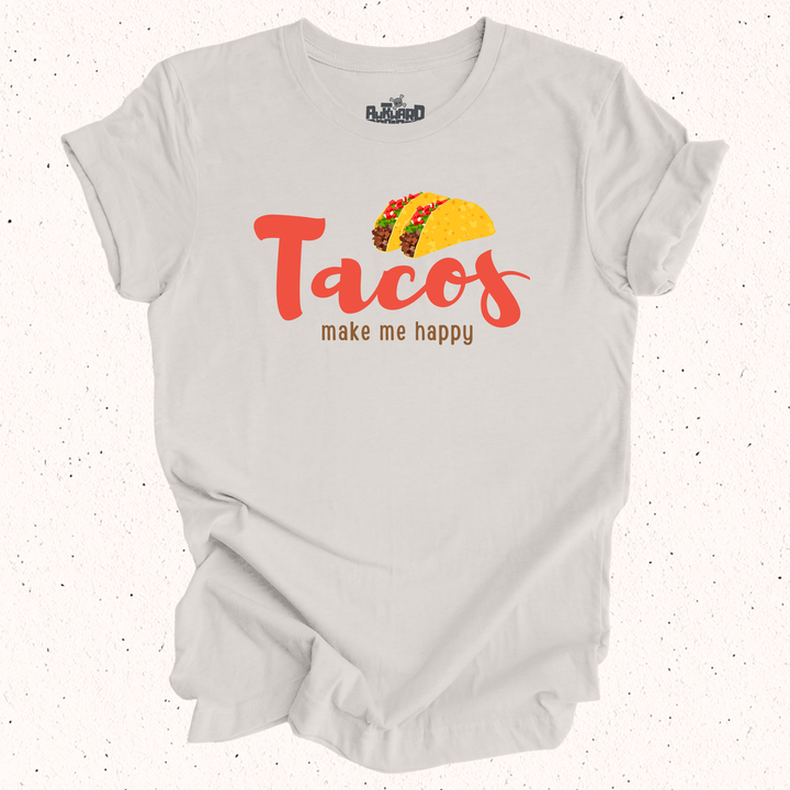 Tacos Make Me Happy - Unisex Jersey Tee